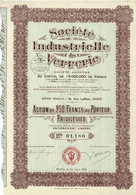 - Titre De 1924 - Société Industrielle De Verrerie - Société Anonyme - - Industrie