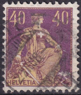 SUISSE - 1907 - RARE -  YVERT N° 123a TYPE II OBLITERE - COTE = 70 EUR. - - Used Stamps