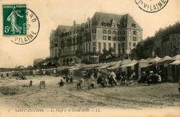 St Lunaire * La Plage Et Le Grand Hôtel * Cabines De Bain - Saint-Lunaire