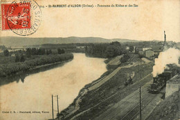 St Rambert D'albon * Panorama Du Rhône Et Des Iles * Passage Du Train * Ligne Chemin De Fer - Autres & Non Classés