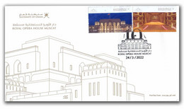 OMAN 2022 New *** Royal Opera House Muscut 2v Stamps FDC (**) - Oman