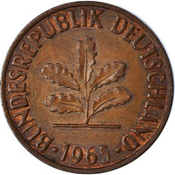 Monnaie, République Fédérale Allemande, 2 Pfennig, 1965 - 2 Pfennig