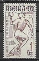 CECOSLOVACCHIA 1964 CAMPIONATO DI PALLAMANO YVERT. 1320 USATO VF - Used Stamps