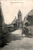 Fontenoy Canton De Vic-sur-Aisne Eglise Church Petit Village Attelage Cheval Horse Aisne 02290 En TB.Etat - Sonstige & Ohne Zuordnung