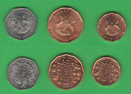 Uganda Ugande 1 + 2 + 5 Shillings 1987 - Oeganda