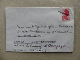 Enveloppe Oblitérée Lille Armées 1989 Général Segalen - 1961-....