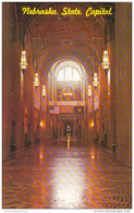 Nebraska Lincoln State Capitol Building Main Hallway Looking Towards The Rotunda - Lincoln