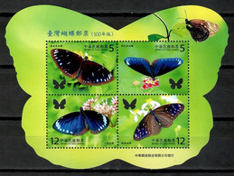 China 2011 Taiwan / Butterflies MNH Mariposas Papillons Schmetterlinge / Cu14529  36-1 - Farfalle