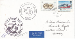 British Antarctic Territory (BAT) 1992 Ca Signy 2 Signatures  Ca Signy 20 MR 92 (BAT339A) - Briefe U. Dokumente