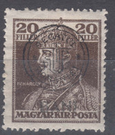 Romania Overprint On Hungary Stamps Occupation Transylvania 1919 Mi#47 I Mint Hinged - Transylvania