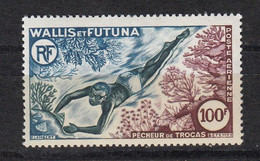 Wallis Et Futuna Aérien YT 19 .. Pecheur D'eponges .. Neuf  ** Sans Charnière Ni Trace .. 25 % Cote - Nuovi