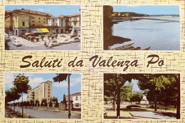 Cartolina - Saluti Da Valenza Po ( Alessandria ) - Vedute Diverse - 1969 - Alessandria