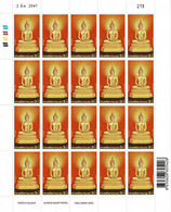 THAILAND 2004 Mi 2266 VISAKPUJA DAY MINT FULL SHEET ** - Buddhism