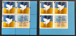 Finland 2022 No War! Help To Ukraine Peterspost Set Of Perforated And Imperforated Stamps With Labels - Neufs