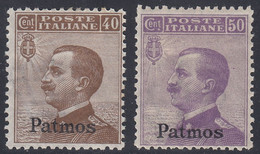 1912 2 Valori Sass. MH* Cv 7 - Egeo (Patmo)