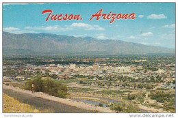 Arizona Tucson Panoramic View From "A" Mountain 1961 - Tucson