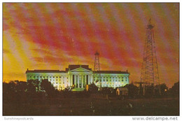 Oklahoma Oklahoma City State Capitol Building And Oil Derricks - Oklahoma City