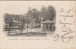 DUNKERQUE  59  NORD  CPA 1900 LE PARC DU JARDIN DE LA MARINE - Dunkerque