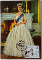 GIBRALTAR (2022) - Carte Maximum Card - Platinum Jubilee Queen Elizabeth II, Reine, Reina Isabel II, Königin - Gibraltar