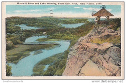 Connecticut New Haven Mill River And Lake Whitney From East Rock 1933 - New Haven