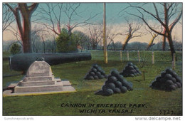 Kansas Wichita Cannon In Riverside Park - Wichita