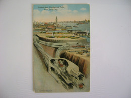 UNITED STATES - POST CARD HUDSON AND MANHATTAN TUBE IN NEW YORK CITY IN STATE - Ponts & Tunnels