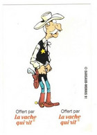 Image Pub La Vache Qui Rit Fromage Cheese à Découper Le Sherif The Sheriff N°8 C. Dargaud-Morris 1991 - 5,1 Cm X 7,3 Cm - Objets Publicitaires