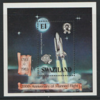 Swaziland 1983  SG MS435 Anniversary Manned Flight  Unmounted Miniature Sheet - Swaziland (1968-...)