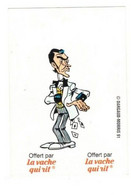 Image Pub La Vache Qui Rit Fromage Cheese à Découper Le Joueur De Poker N°23 C. Dargaud-Morris 1991 - 5,1 Cm X 7,3 Cm - Advertentie