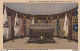 Illinois Springfield Interior Of Lincoln Monument Oak Ridge Cemetery Curteich - Springfield – Illinois