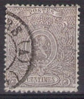 Belgique -  COB 25A Oblit  - 1866-67 - Cote 100 COB 2022 - 1866-1867 Coat Of Arms