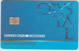 CASINO CARD - 437 - SERBIA - CRYSTAL GRAND CASINO BEOGRAD - Carte Di Casinò