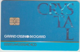 CASINO CARD - 437 - SERBIA - CRYSTAL GRAND CASINO BEOGRAD - Cartes De Casino