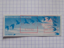 Fameck 57290 - 12-11-92 - G03 PC57206 Tarif 2.50 - Impression Décalée - 1990 « Oiseaux De Jubert »