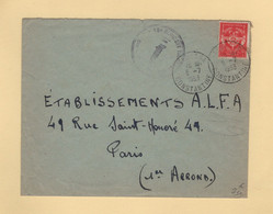 Timbre FM - Algerie - Tebessa - 1953 - 15e Regiment De Tirailleurs Sengalais - Military Postage Stamps