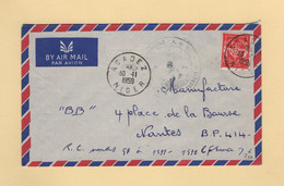 Timbre FM - Niger - Agadez - 1959 - Place D Agadez AOF - Francobolli  Di Franchigia Militare