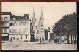 61 - VIMOUTIERS - L'Eglise Notre-Dame - La Fontaine - Vimoutiers