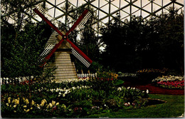 Wisconsin Milwaukee Mitchell Park Horticultural Conservatory Dutch Spring Blossoms And Windmill 1969 - Milwaukee