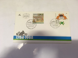 (3 H 42) Australia Bicentenary Cover Cancelled 1988 - Israel With Beer Sheva Postmark (with OZ Stamp) - Storia Postale