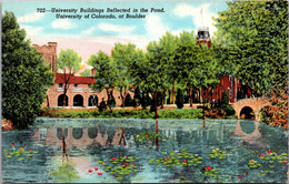 Colorado Boulder University Buildings Reflected In Pond University Of Colorado - Altri