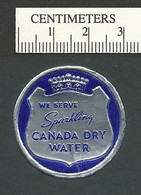 B68-53 CANADA Dry Water Advertising Silver Foil Label MNH - Local, Strike, Seals & Cinderellas