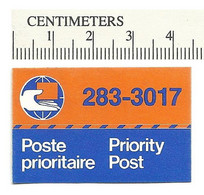 B68-82 CANADA Priority Post Etiquette MNH - Privaat & Lokale Post