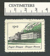 B68-88 CANADA Quebec 1942 Foyer Dieppe House WWII Charity Stamp Used Epilepsy - Werbemarken (Vignetten)