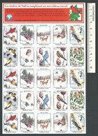 B69-39 CANADA Canadian Wildlife Federation Xmas Seals Sheet 1986 MNH French - Vignette Locali E Private