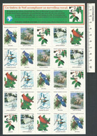 B69-40 CANADA Canadian Wildlife Federation Xmas Seals Sheet 1987 MNH French - Viñetas Locales Y Privadas