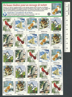 B69-42 CANADA Canadian Wildlife Federation Xmas Seals Sheet 1992 MNH French - Privaat & Lokale Post