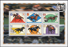 NEW ZEALAND 1996 Racehorses, Limited Edition Miniature Sheet MNH - Hojas Bloque