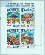 M1455 - MOZAMBIQUE - ERROR, 2013 MISSPERF SHEET: Albert Schweitzer, Medicine - Albert Schweitzer