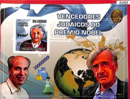 A1455  - S.Tome E Principe -  ERROR IMPERF  2009  Nobel Prize ALBERT EINSTEIN - Albert Einstein