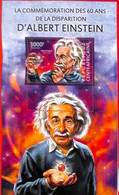 A0247 - CENTRAL AFRICA - MISSPERF SHEET: 2015  SCIENCE Albert Einstein - Albert Einstein